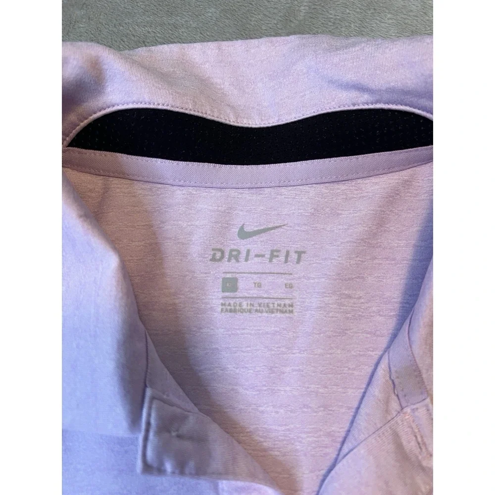Nike Dri Fit  Shirt Mens XL Purple Bonita Bay Club Golf Short Sleeve Polo